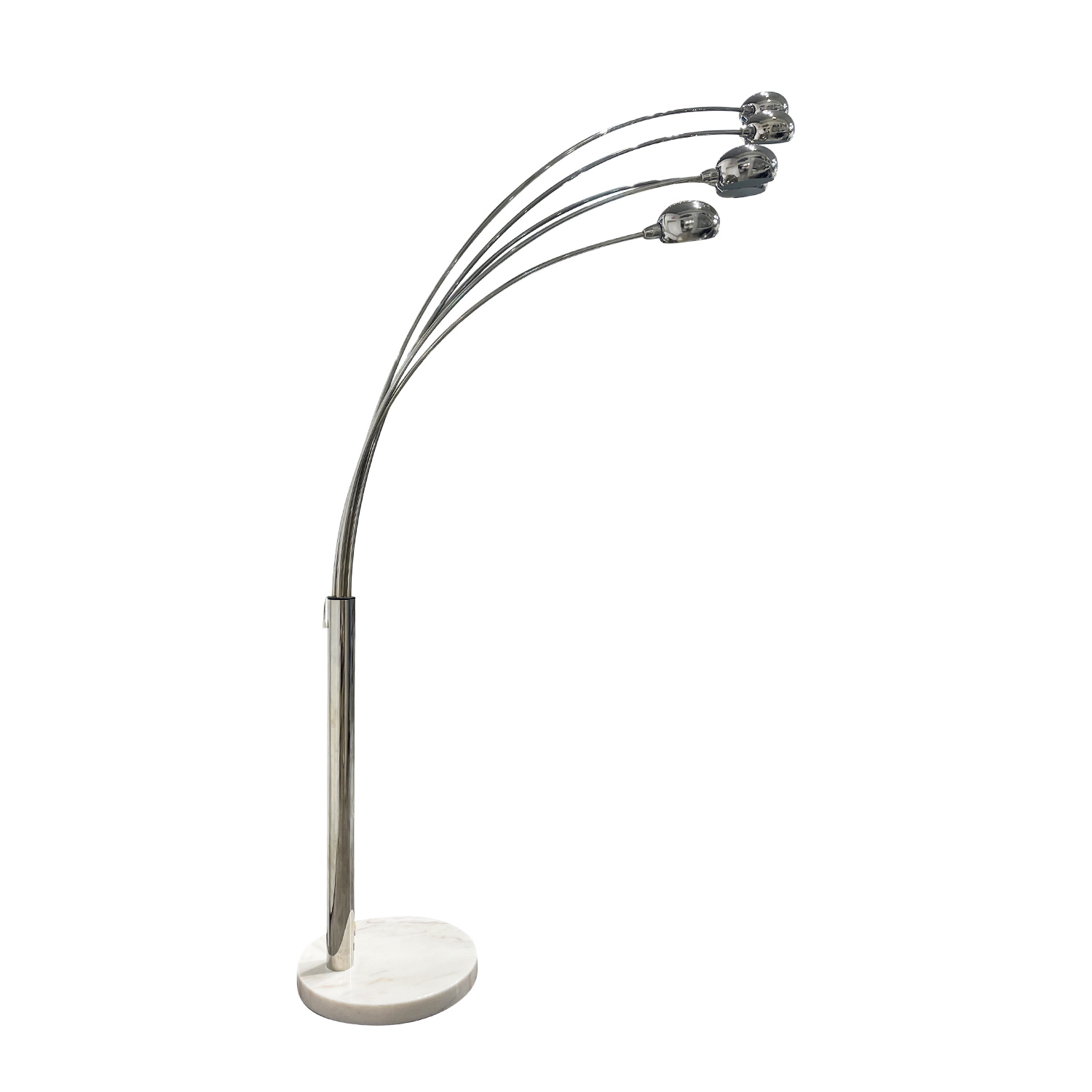 20th Century Swedish Ateljé Lyktan Chrome Floor Lamp by Hans Bergström