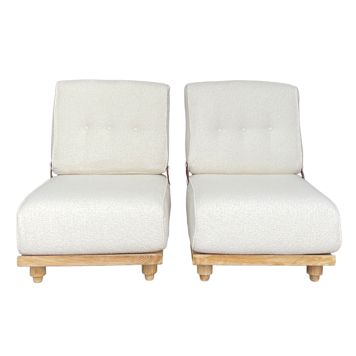 Pair of Mid-Century Chairs by Robert Guillerme & Jacques Chambron