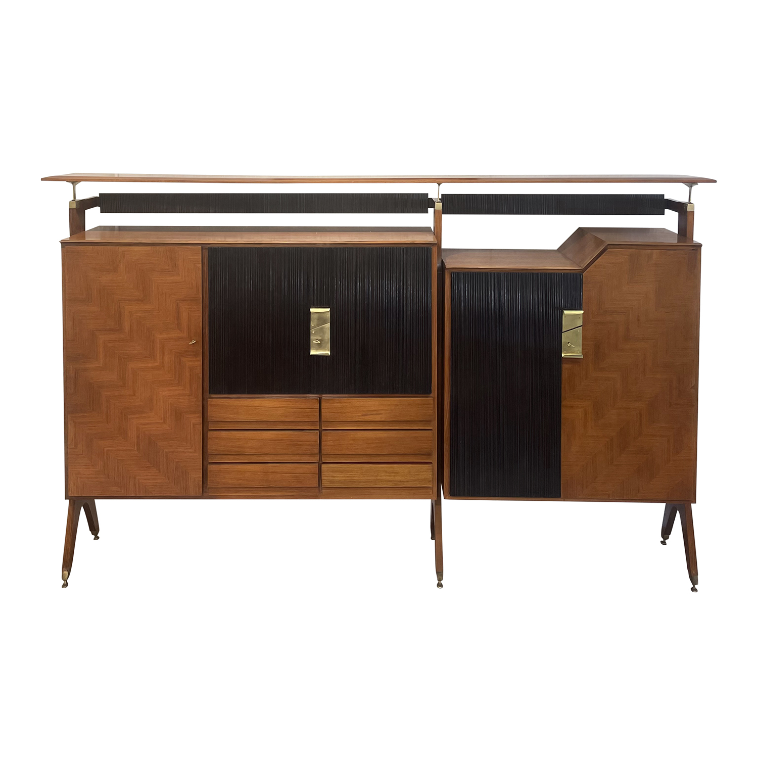 20th Century Italian Modern Rosewood Cocktail Bar Cabinet by Osvaldo Borsani