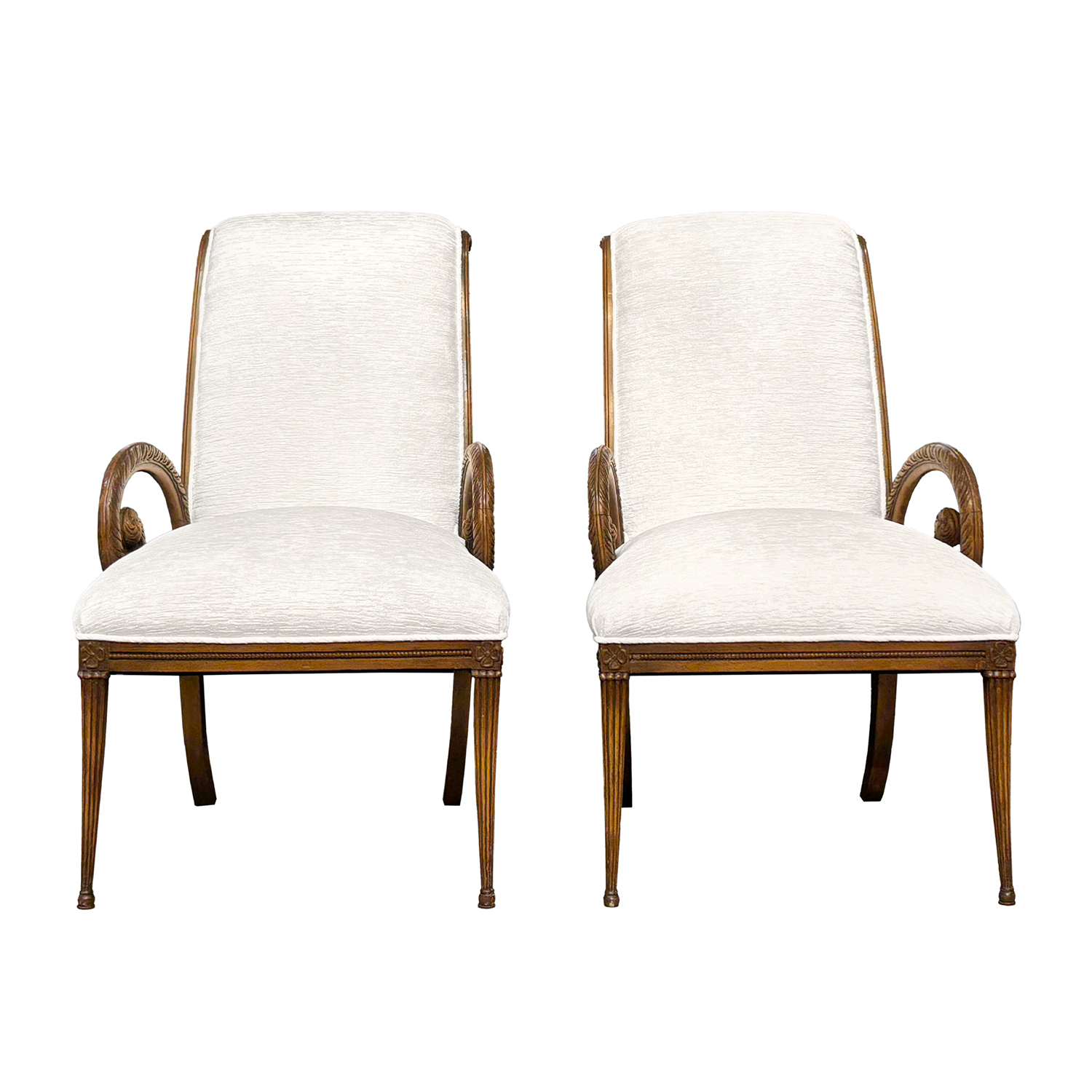 20th Century American Pair of Mahogany Armchairs Attributed to Grosfeld House