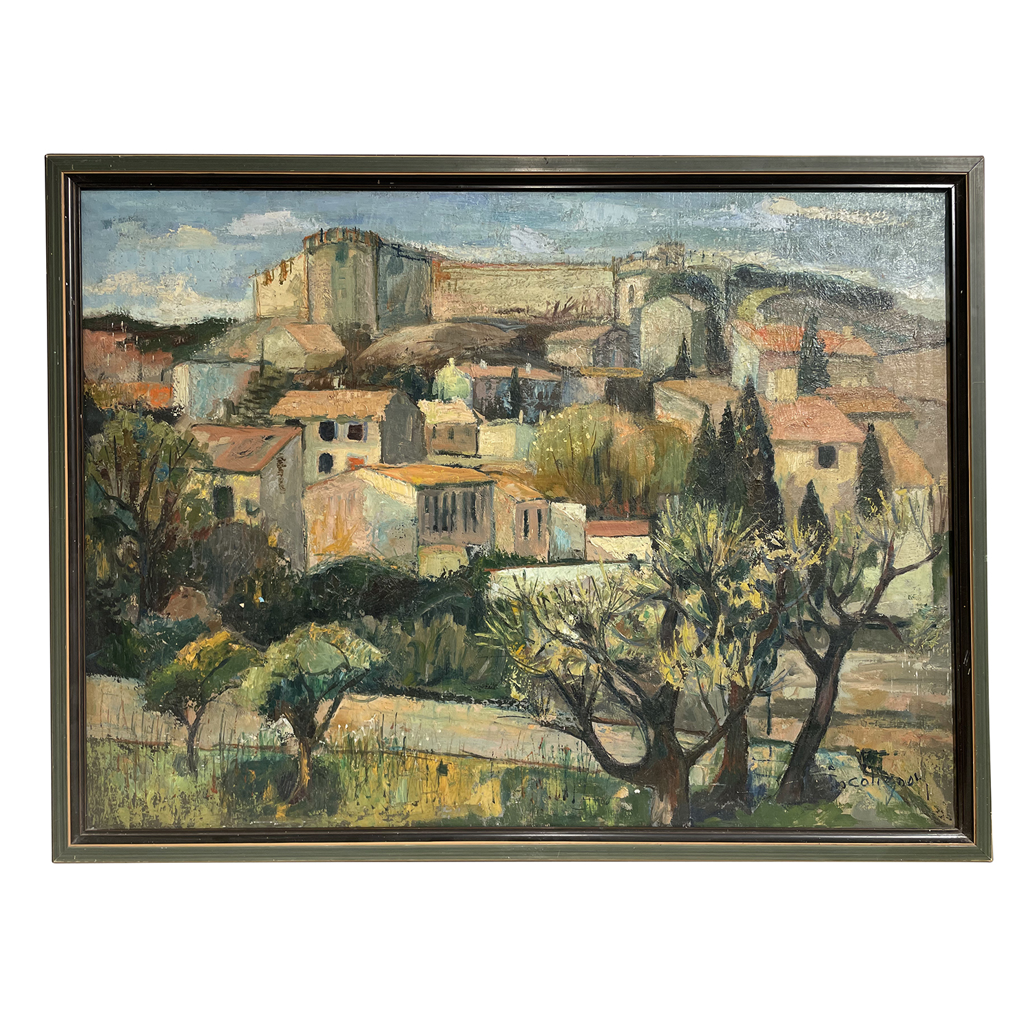 20th Century Provencal Landscape Oil Painting by Eugène Colignon