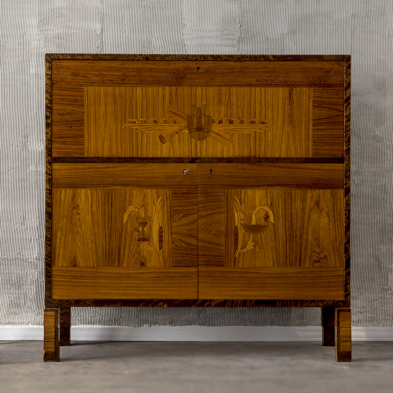 20th Century Swedish Birchwood Secretaire by A.B. Svenska Moebel Fabrikerna ‘SMF’