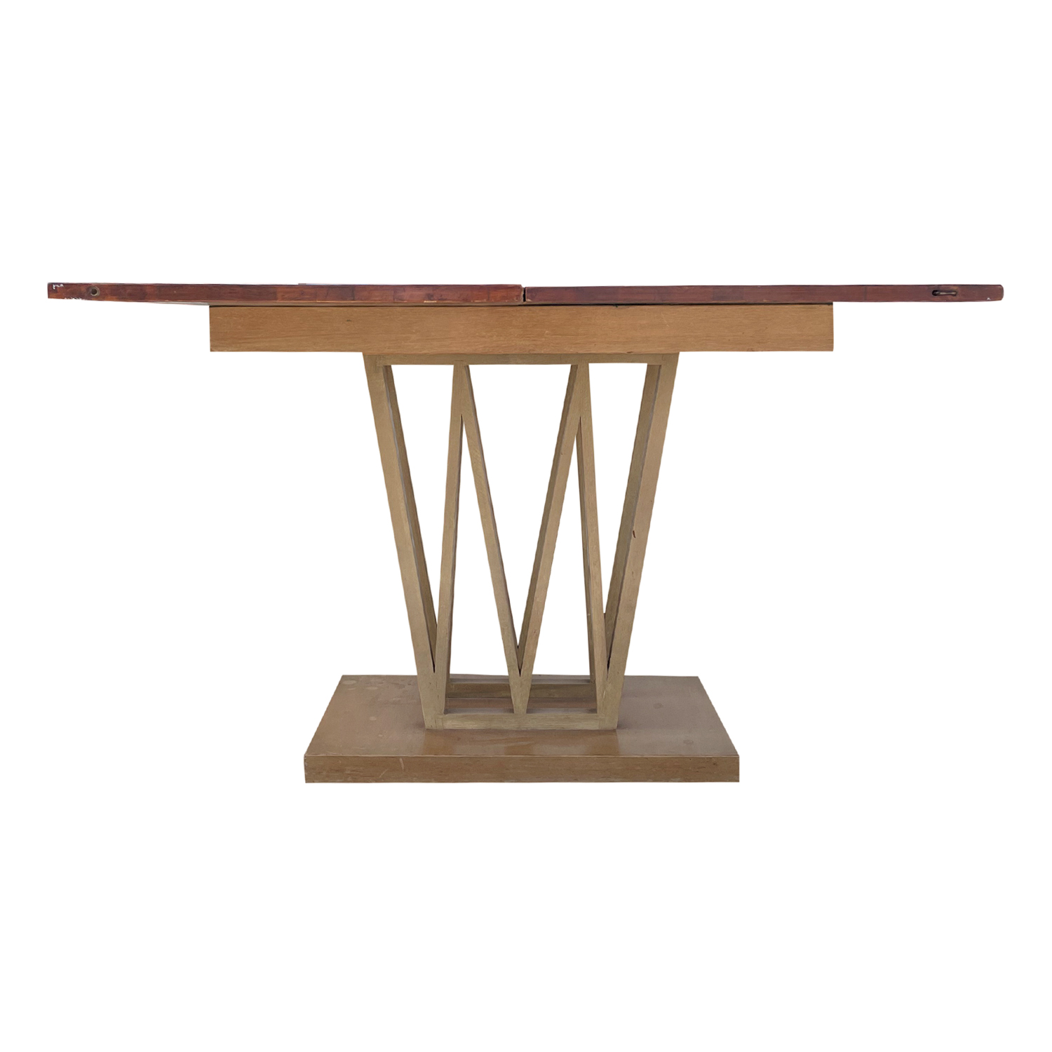 20th Century Danish Sculptural Folding Walnut Dining, End Table