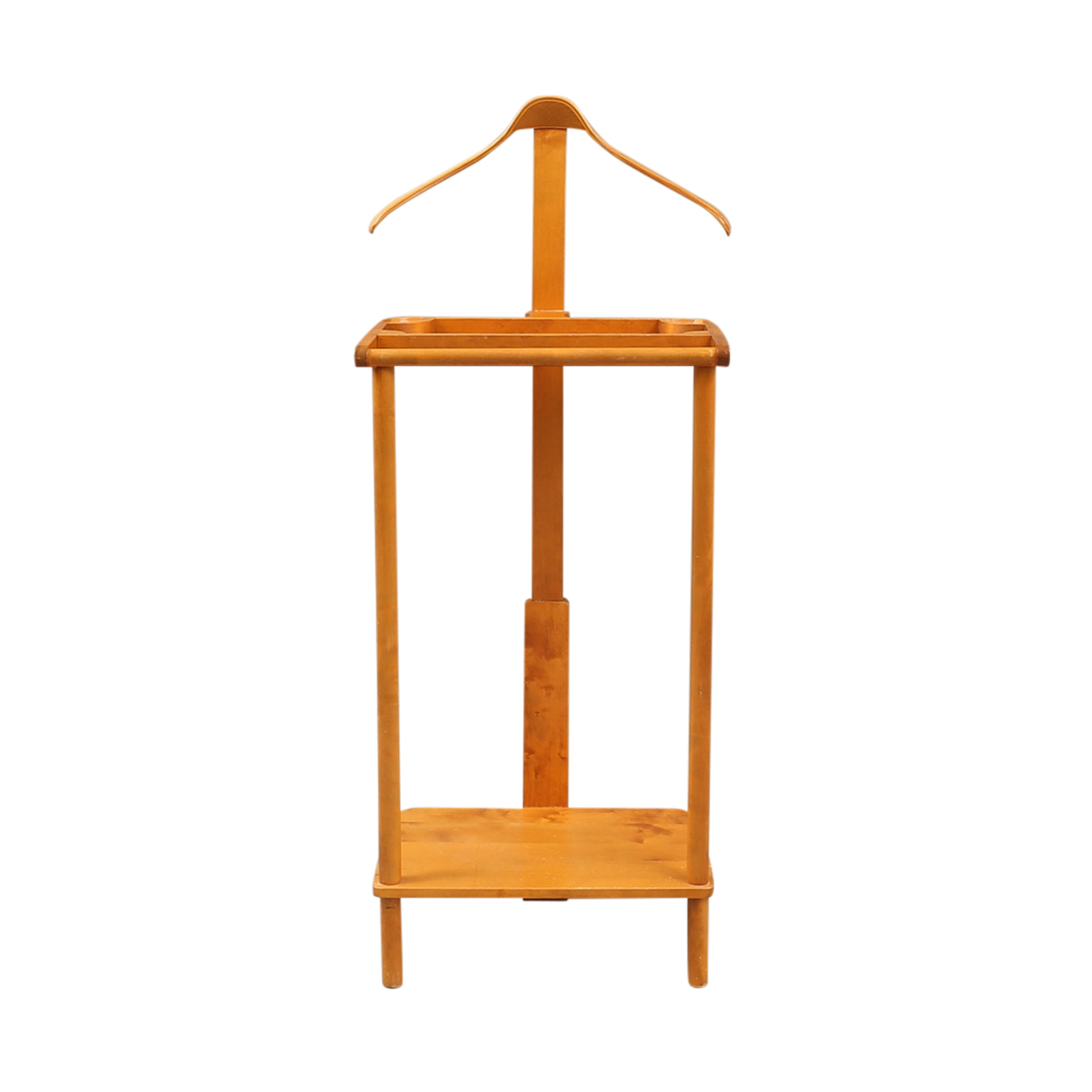 20th Century Swedish Threemen, Birchwood Clothes Stand by AB Diö Möbelindustri