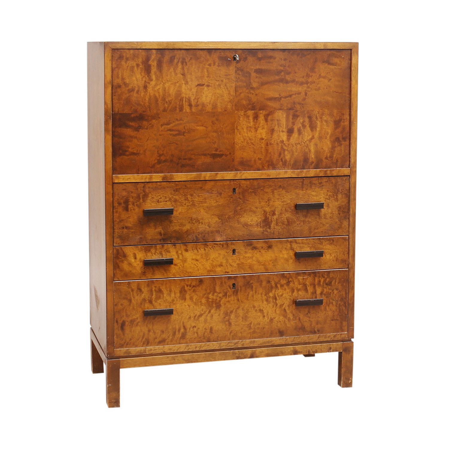 20th Century Swedish Birchwood Writing Agency – Chest Attributed to Axel Larsson
