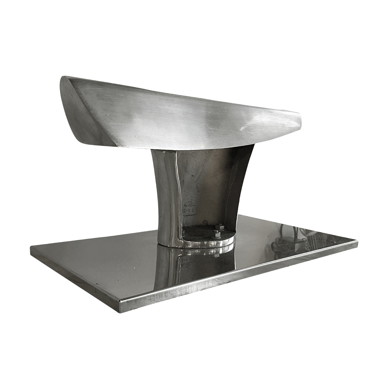 20th Century Silver Italian Metal Objet D’Art – Vintage Aluminum Table Décor