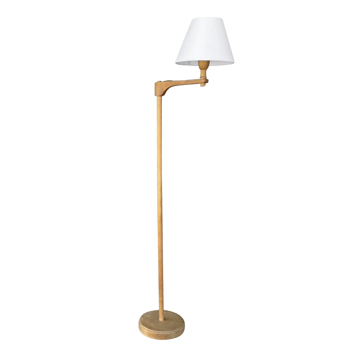 20th Century Swedish Staken – Walnut Floor Lamp by Carl Malmsten
