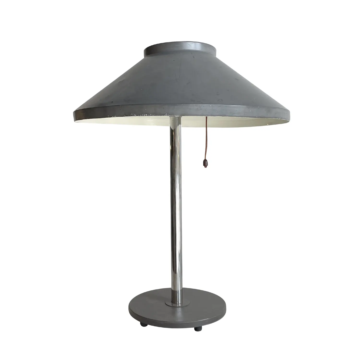 20th Century Swedish Chrome Table Lamp – Scandinavian Desk Light by Falkenberg