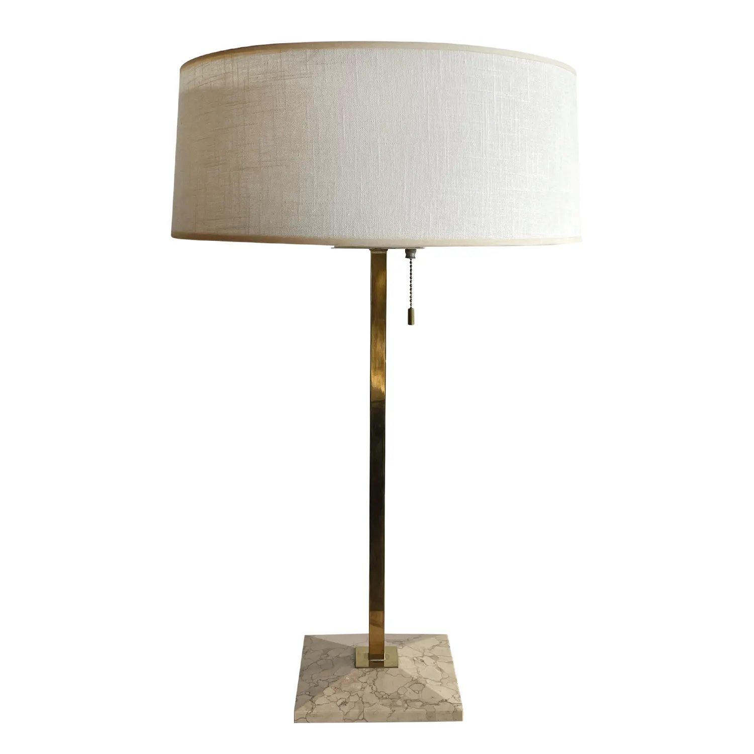 20th Century American Polished Brass Lightolier Table Lamp by Gerald Thurston