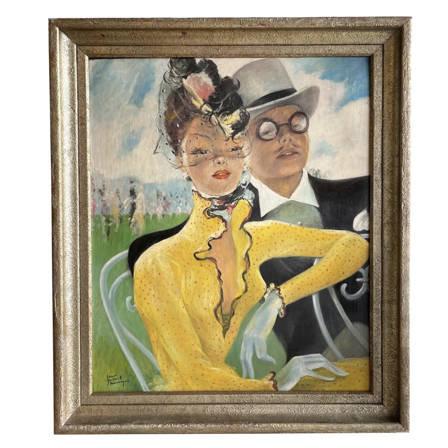 20th Century French Oil Painting by Jean Gabriel Domergue