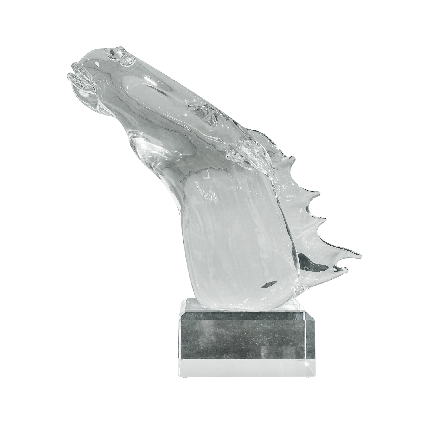 20th Century Italian Vetri d’Arte Horse Murano Glass Sculpture by Livio Seguso