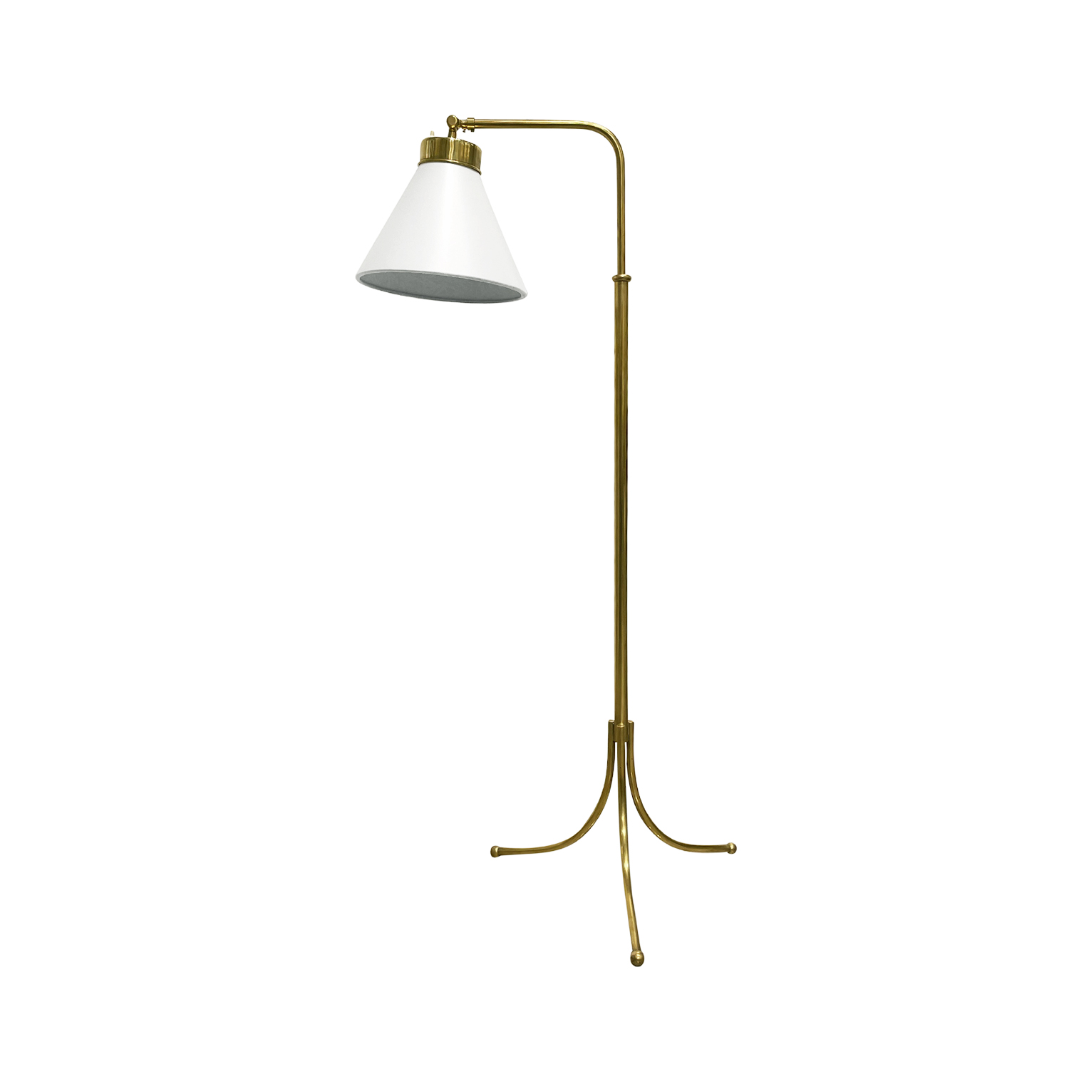 20th Century Swedish Svenskt Tenn Brass Lamp – Scandinavian Light by Josef Frank