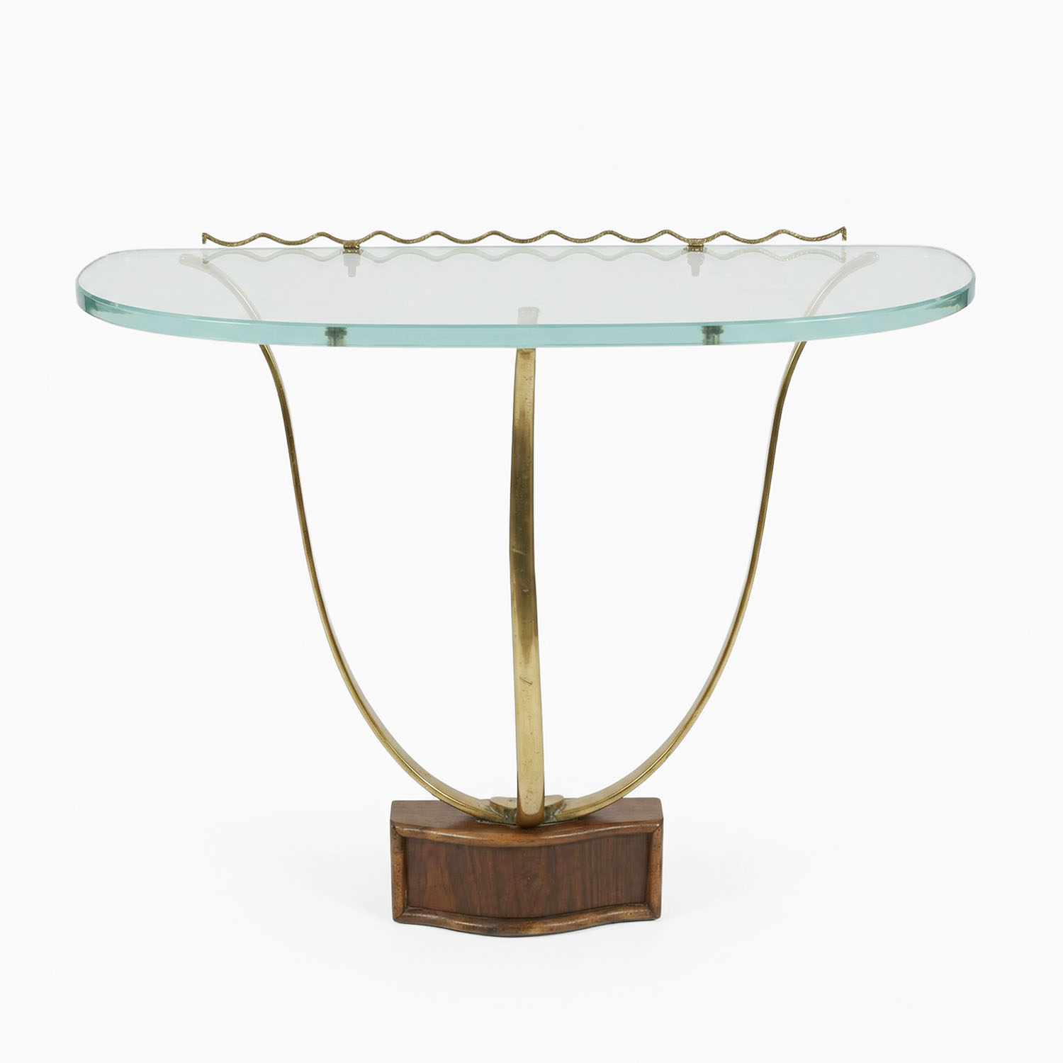 20th Century Italian Modern Pair of Vintage Glass Consoles Tables by Paolo Buffa