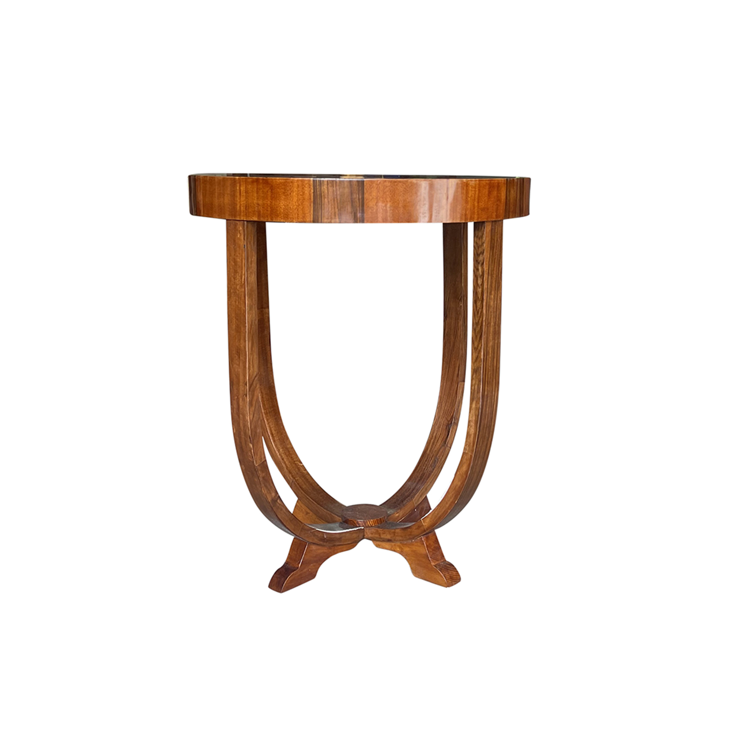 20th Century French Art Deco Vintage Mahogany Side Table by Jean-Michel Frank