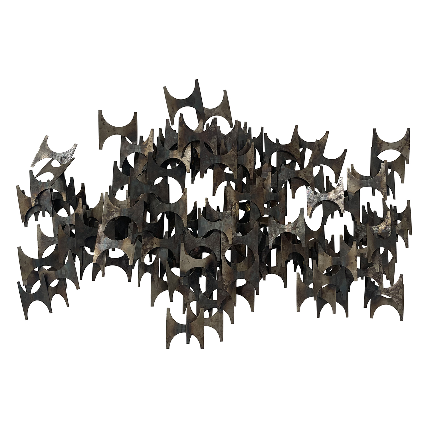 20th Century American Modern Abstract Brutalist Wall Sculpture by Marc Weinstein