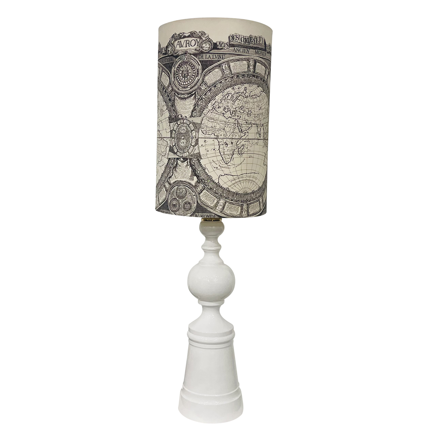 20th Century Italian Modern Ceramic Table Lamp Attributed to Piero Fornasetti