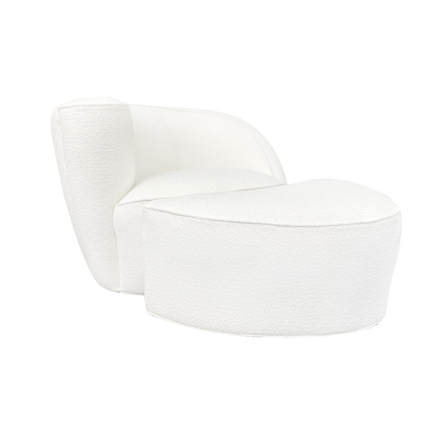 20th Century Nautilus Lounge Chair & Ottoman